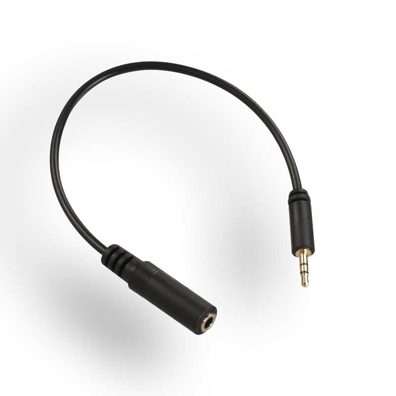 VCE Câble Adaptateur Jack Stéréo Audio Doré Rallonge Jack Audio 3.5 mm mâle  vers 6.35 mm Femelle 20cm : : High-Tech