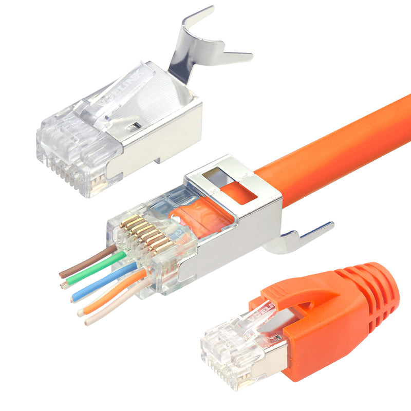 Cat 7 Plugs with RJ45 Boots VCELINK