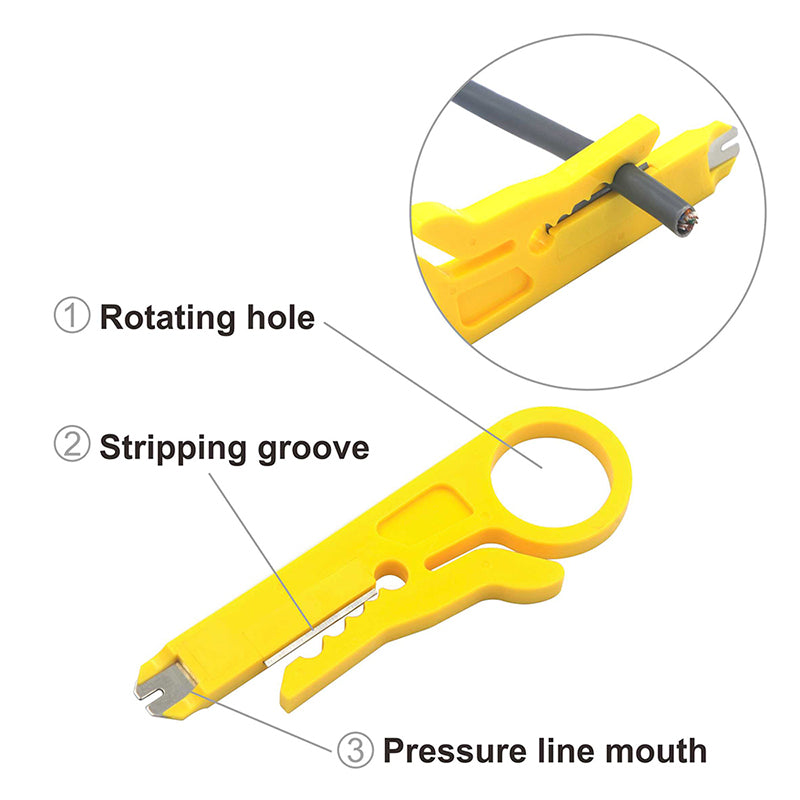 Ethernet cable online stripping tool