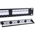 24 Port Unshielded Cat6 Patch Panel with Dustproof Cover VCELINK