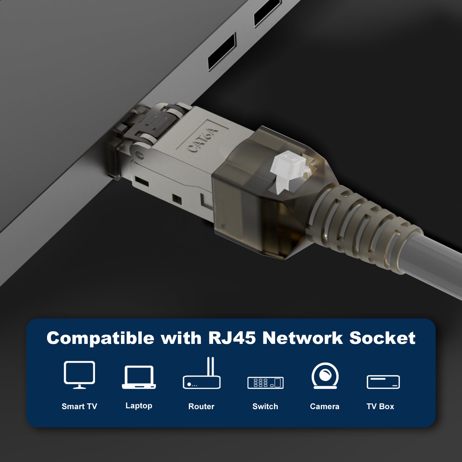 Toolless RJ45 CAT6A Connector VCELINK