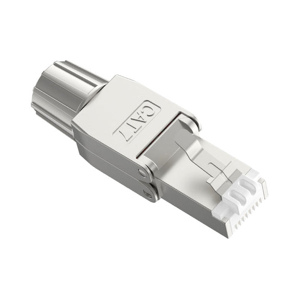 Cat7 Connector RJ45 Cat 7 Conector STP Shielded Ethernet 8P8C Plug Tool  Free Connection Repeatable Using For 23 26AWG Cable From Rainyhe, $32.16