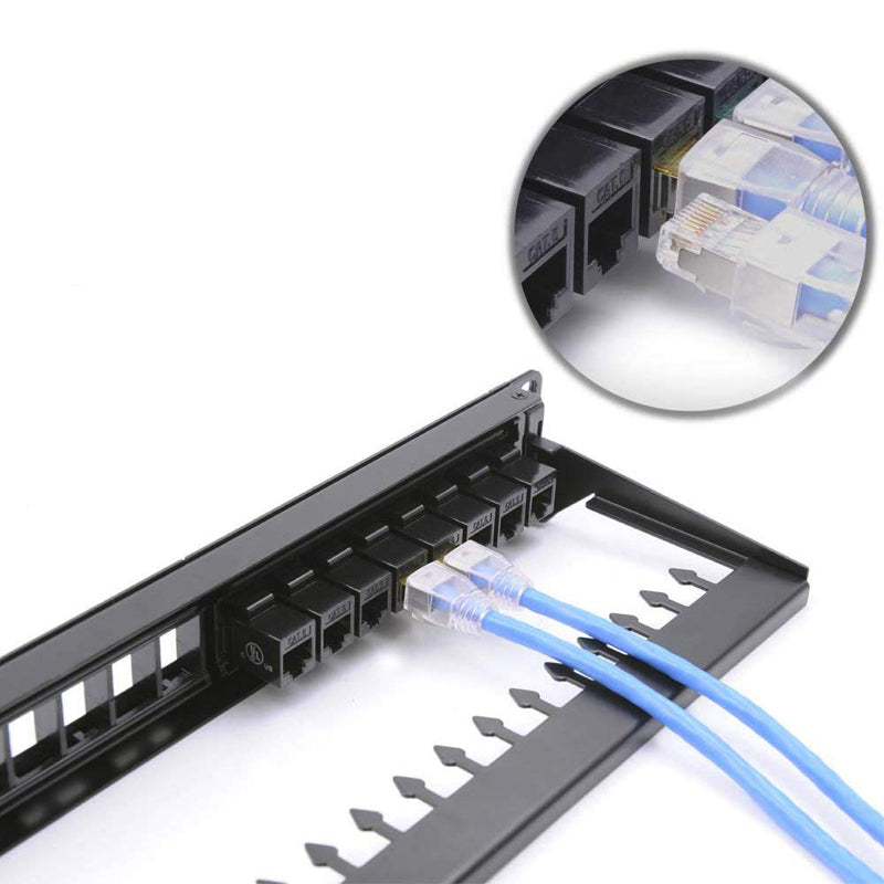 Rj45 rack deals mount patch panel