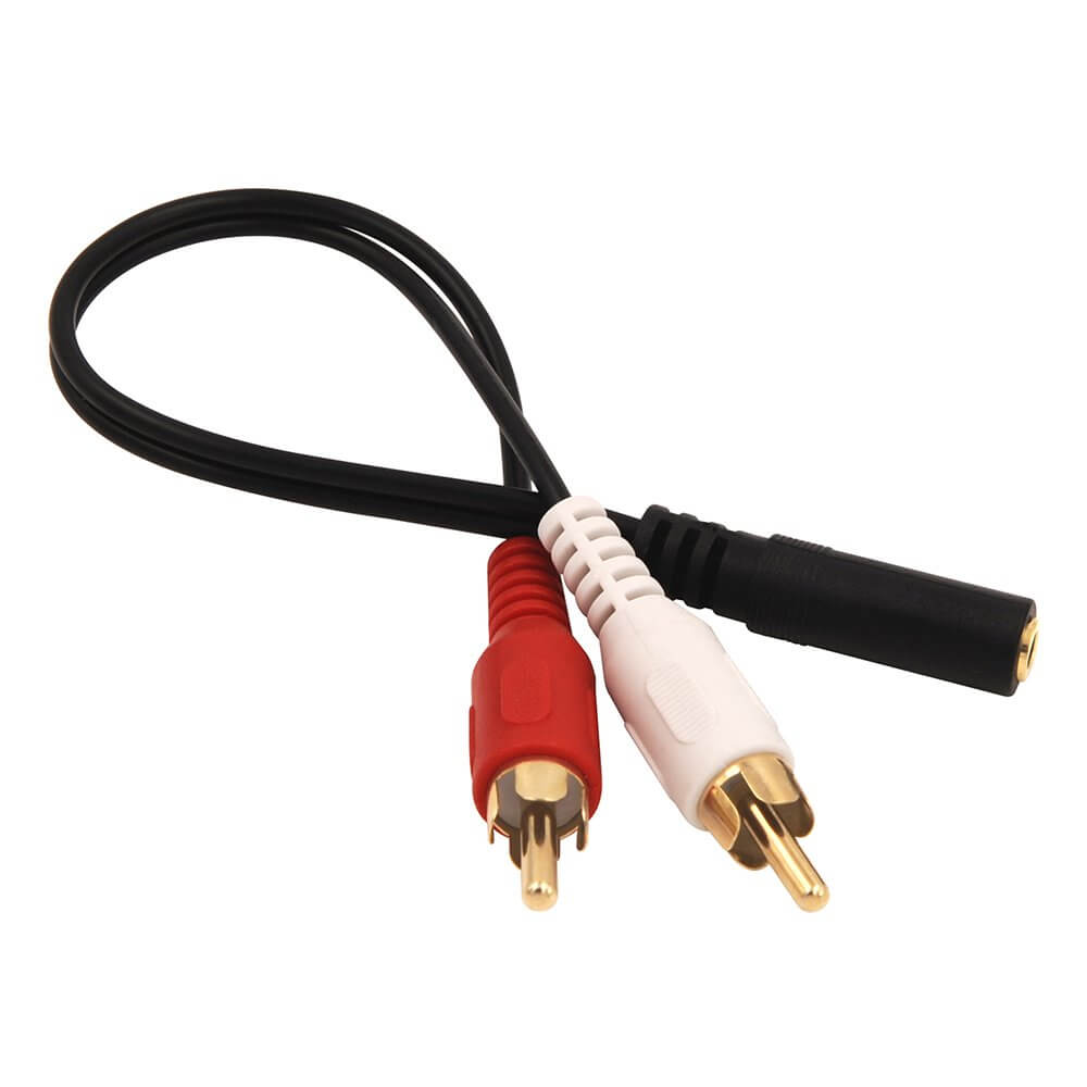 Replacement RCA to 3.5 mm Stereo AUX Audio Cable